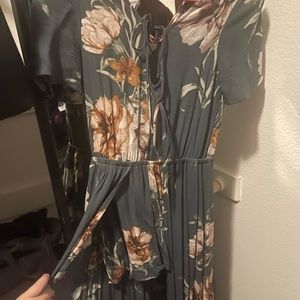 Floral maxi romper
